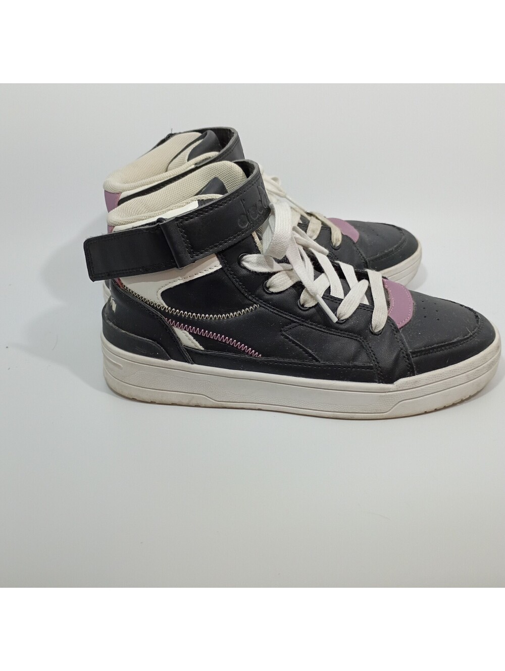 Diadora Mid Top Black/Teal Size 6.5